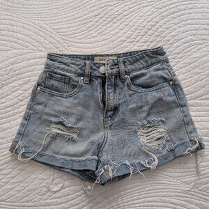 Distressed Jean Shorts